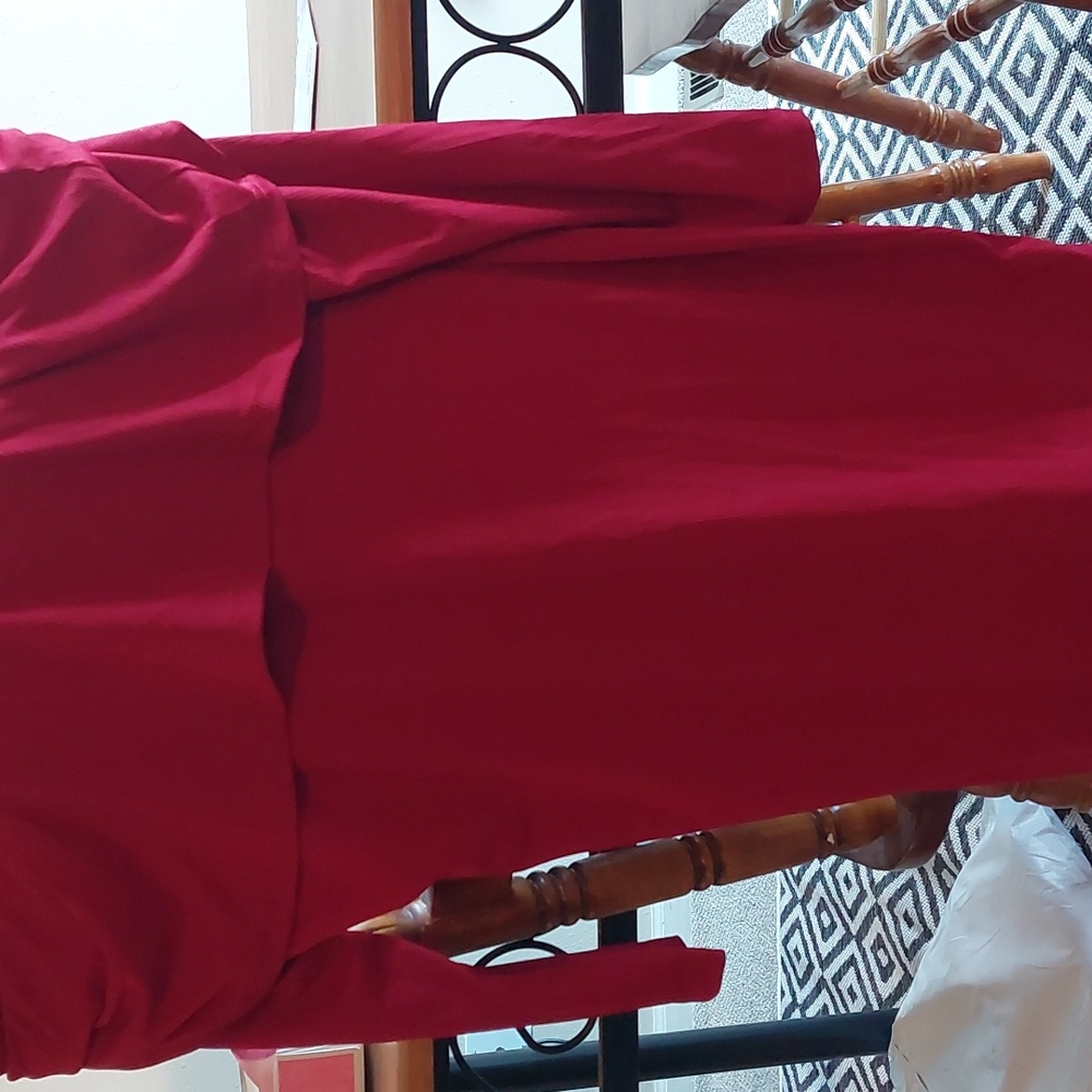 Shein size 0xl red off the shoulder mini dress